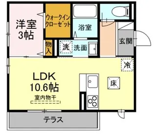 レジデンス真美沢【1階】の間取り