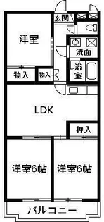 クレール文京【3階】の間取り
