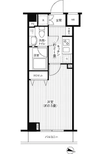 グランハイツ東中野【3階】の間取り