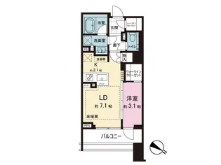 ヴィークコート代々木参宮橋【3階】の間取り