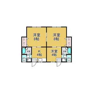第2永瀬ハイツ【1階】の間取り