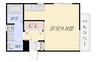 エリーズ西田【4階】の間取り