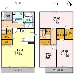 メゾン・デュ・プラターヌ【1階】の間取り