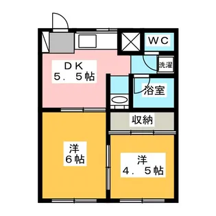 58ハウス【1階】の間取り