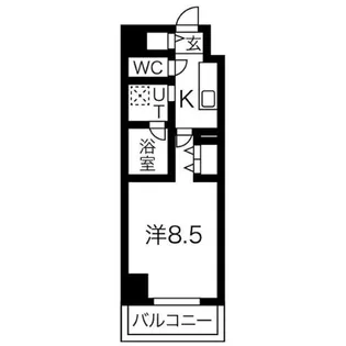 リシュドール名駅南【15階】の間取り