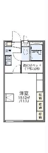 レオパレスクレール【2階】の間取り
