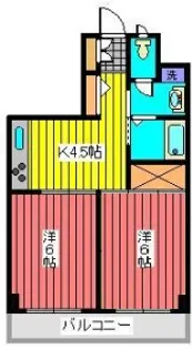 立山ハイツ【4階】の間取り