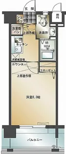 エンクレスト博多II【7階】の間取り