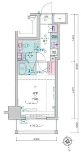 ジェノヴィア新宿御苑グリーンヴェール【8階】の間取り
