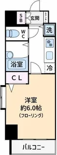 フェニックス初台弐番館【6階】の間取り