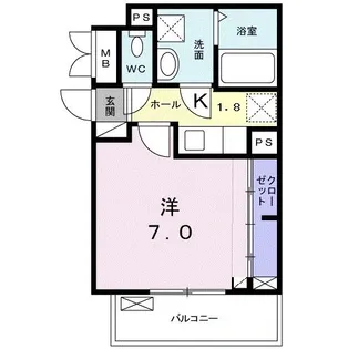 デザイア HR【2階】の間取り