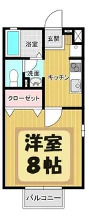 コスモプラザ【2階】の間取り