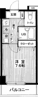 ヴェルト日本橋IIツヴァイト【2階】の間取り
