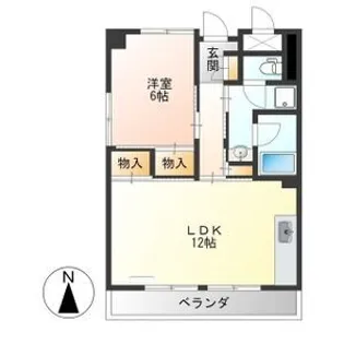 田中コーポ【5階】の間取り