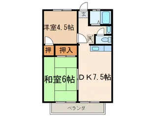 ハイツ内藤【1階】の間取り