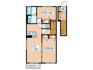 La・Luce【2階】の間取り