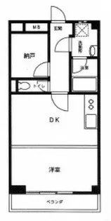 稲毛マンション【4階】の間取り