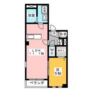 リバーサイドテラス青砥【1階】の間取り