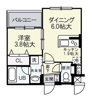 ラ・ボンボニエール【2階】の間取り