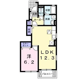 エトワールII【1階】の間取り