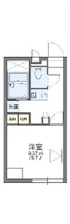 レオパレスペガサスII【2階】の間取り