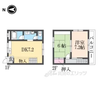 セブンハイツ1【2階】の間取り