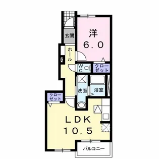 ビスタ・マールIII【1階】の間取り
