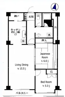 ファミール久堅【9階】の間取り