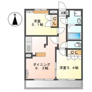 アルバ【2階】の間取り