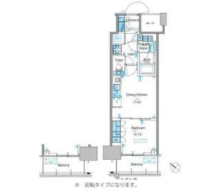 パークアクシス豊洲キャナル【7階】の間取り
