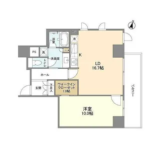 LaSante麹町【9階】の間取り