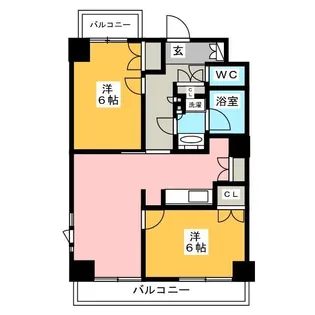 ルーブル東十条弐番館【2階】の間取り