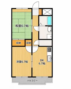 ガーデンコート壱番館【4階】の間取り
