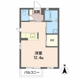 ビューハイツすずらんV【1階】の間取り