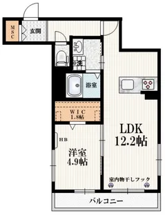 ヴァンヴェール松原【1階】の間取り