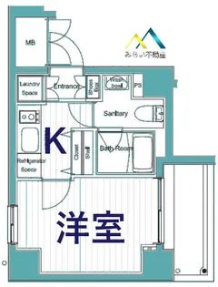 ベルグレードYS【8階】の間取り