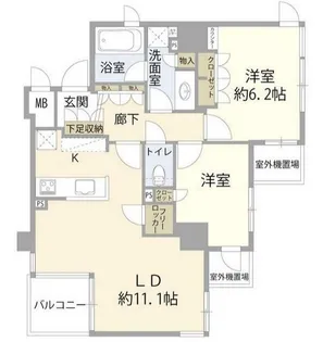 サンクタス大島【8階】の間取り