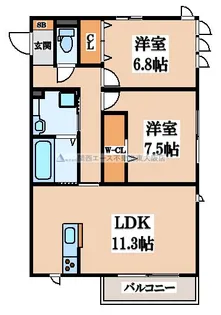 ヴェルデュール【2階】の間取り