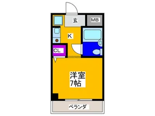 サンヒルズ和泉【1階】の間取り
