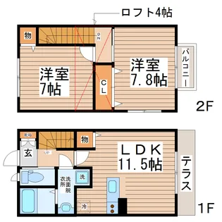 ノーブル八乙女の間取り