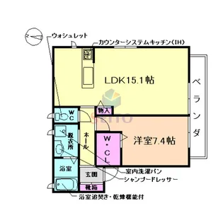 メゾンY・G・F【1階】の間取り