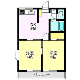 エステートピア・F【2階】の間取り