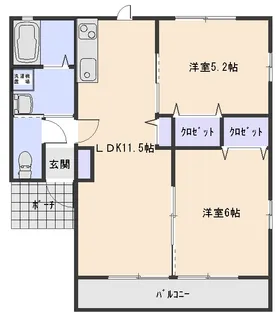 エスポワール【2階】の間取り