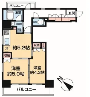 アート不動前【2階】の間取り