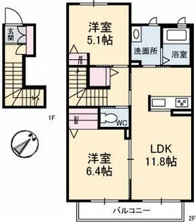 Feliseed.K ~フェリシード.K~【2階】の間取り