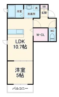 フォレナ瑞穂【1階】の間取り