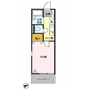 配郷 A【1階】の間取り