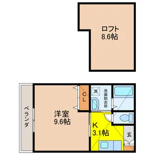 がばいハウス佐賀西【1階】の間取り