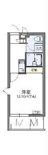レオネクストCASAKANA【2階】の間取り