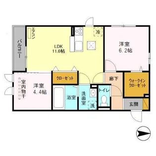 メルベーユ【1階】の間取り